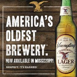 Yuengling Now Available in Mississippi