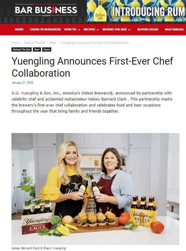 Yuengling Announces First-Ever Chef Collaboration