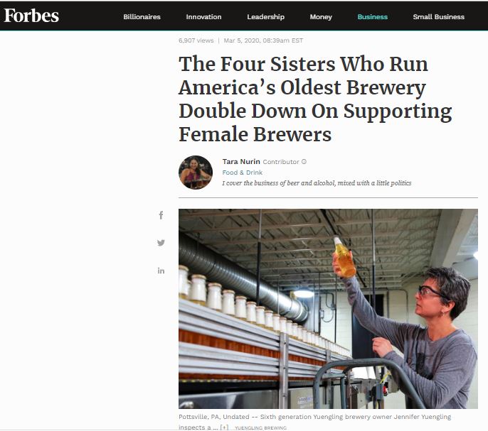 The Four Sisters Who Run America’s Oldest Brewery Double Down On Supporting Female Brewers