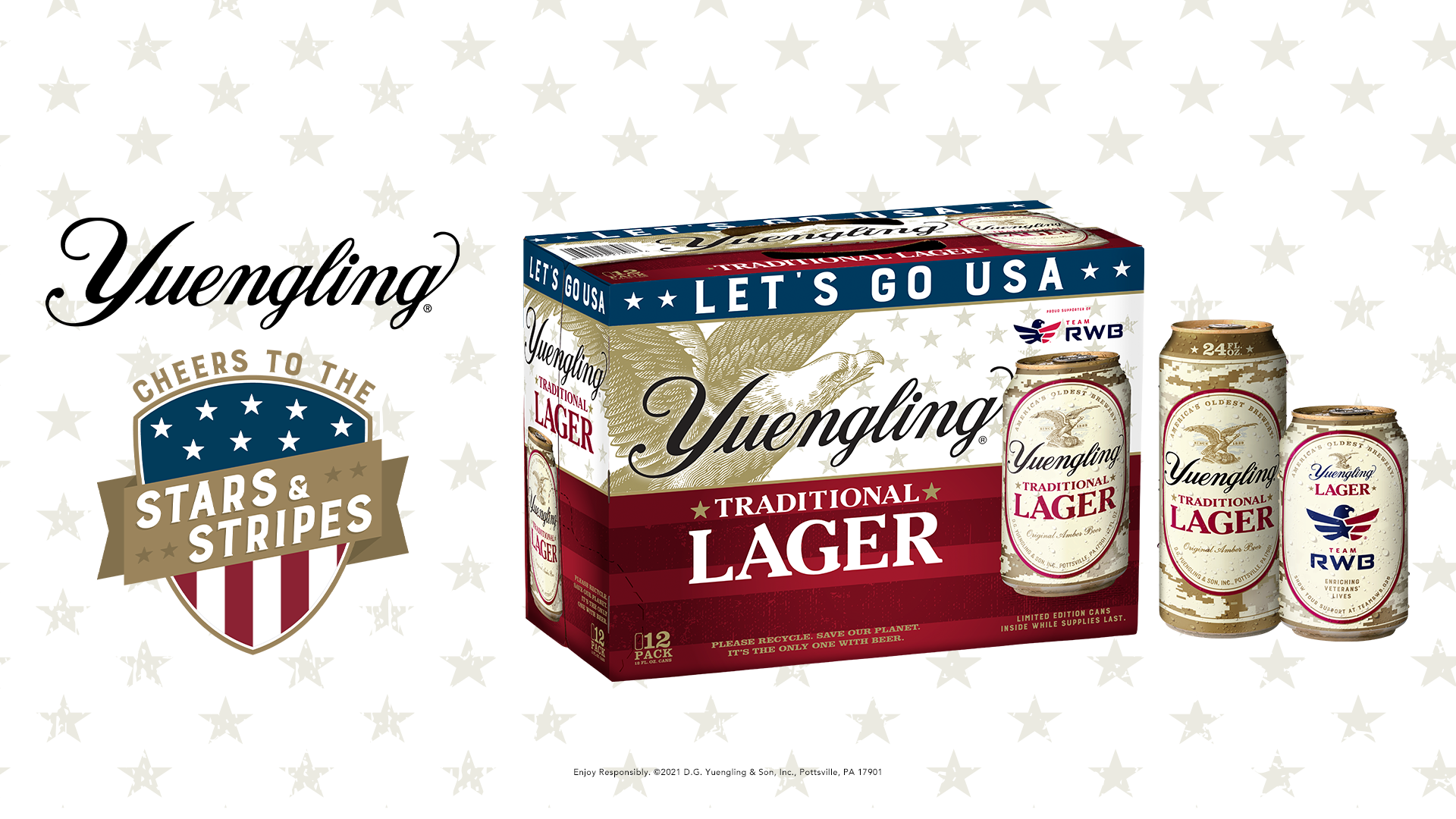 Yuengling Rolls Out Limited-Edition LAGER Camo Cans to Support Veterans