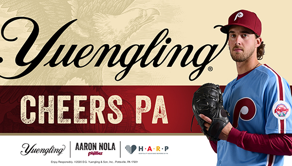 Yuengling and Philadelphia Phillies All-Star Aaron Nola Launch “Cheers PA” to Raise Funds for Pennsylvania Bar and Restaurant Workers Impacted by COVID-19